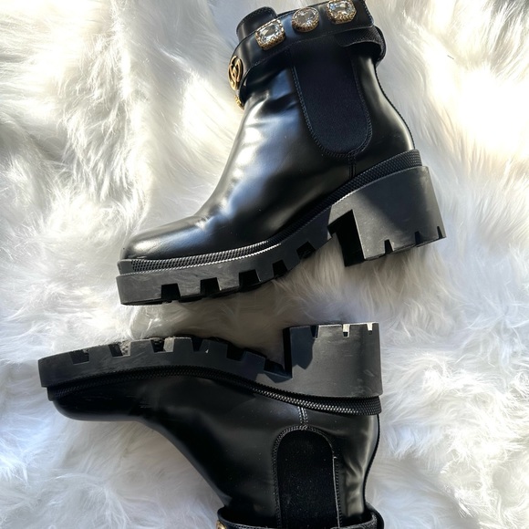 Gucci Trip Bootie with Jewels - Picture 7 of 10